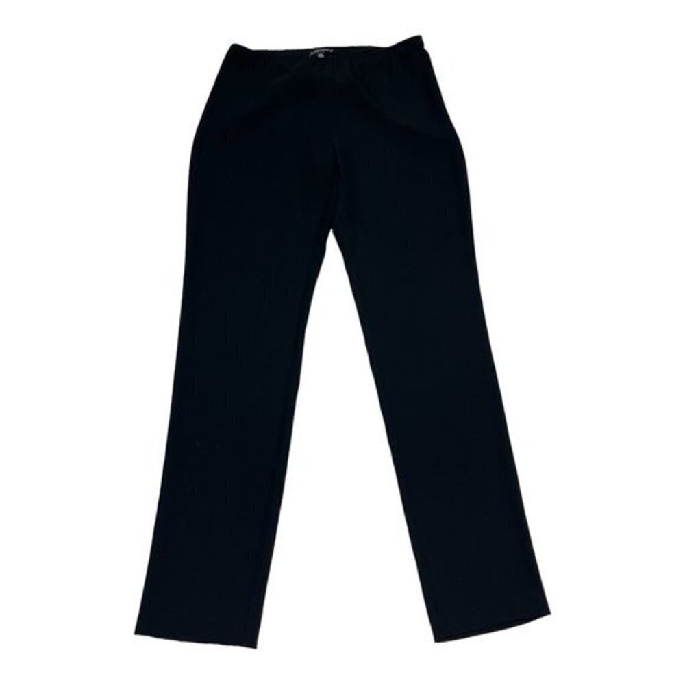 Eileen Fisher Black Straight Leg Elastic Waistband Pants Size‎ XS